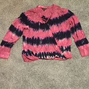 Rock & Republic Pink and Black Women's Blouse